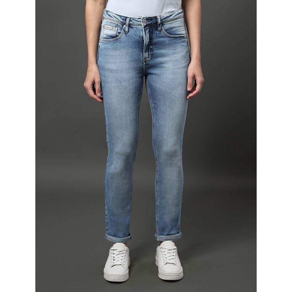 Calça Jeans Feminina New Skinny 5 Pockets Calvin Klein Jeans - Azul Médio - 1