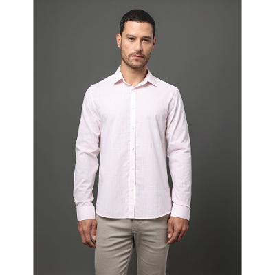 Camisa Masculina Slim Algodão Calvin Klein - Rosa Claro