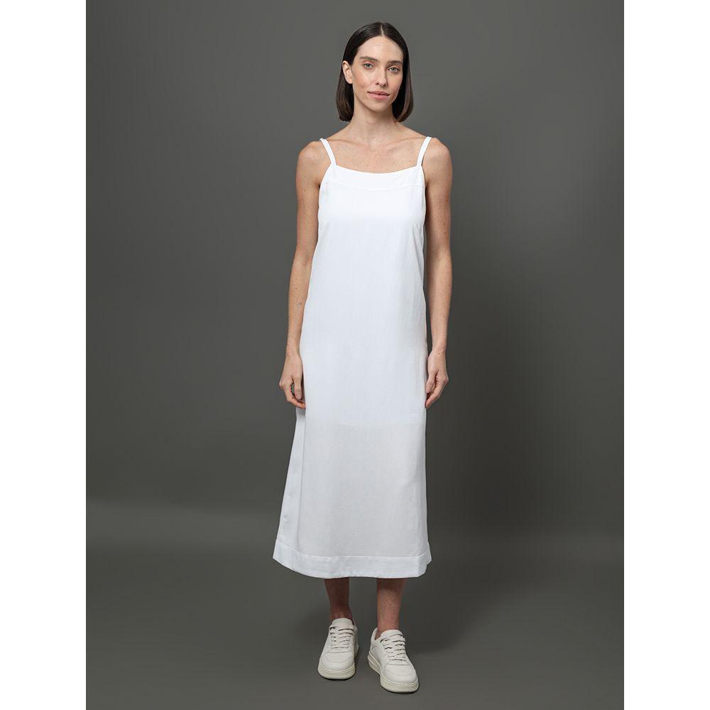Vestido Feminino Linho Misto Calvin Klein Jeans - Branco - 3