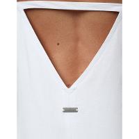 Vestido Feminino Linho Misto Calvin Klein Jeans - Branco