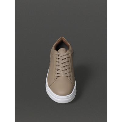 Tênis Masculino Couro Calvin Klein - Caqui Claro