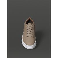 Tênis Masculino Couro Calvin Klein - Caqui Claro - 1