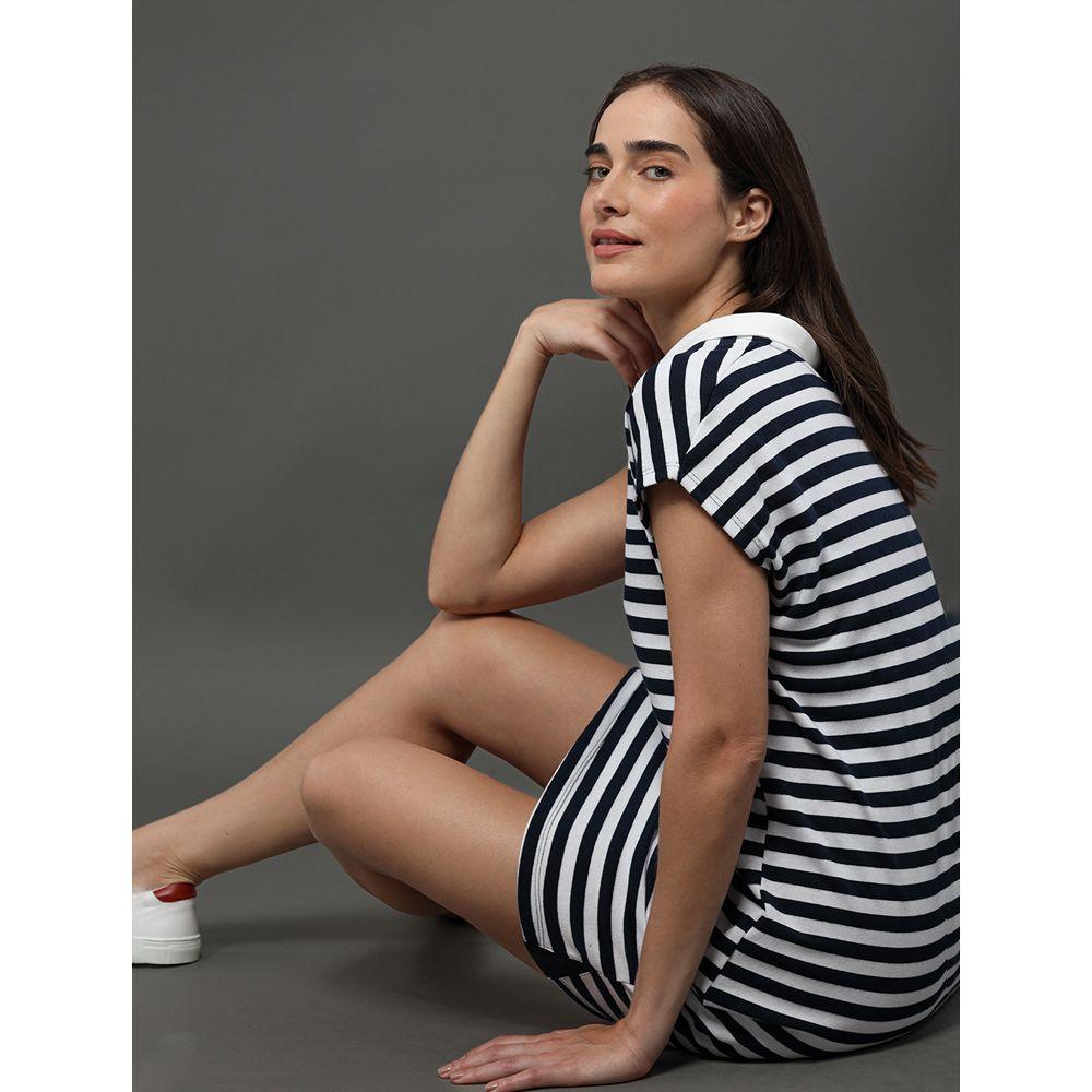 Vestido Feminino Polo Malhão Calvin Klein Jeans - Branco 2 - 5