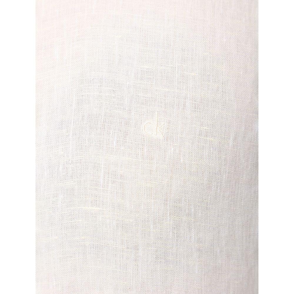 Camisa Masculina Cannes Linen Calvin Klein - Amarelo Manteiga - 4