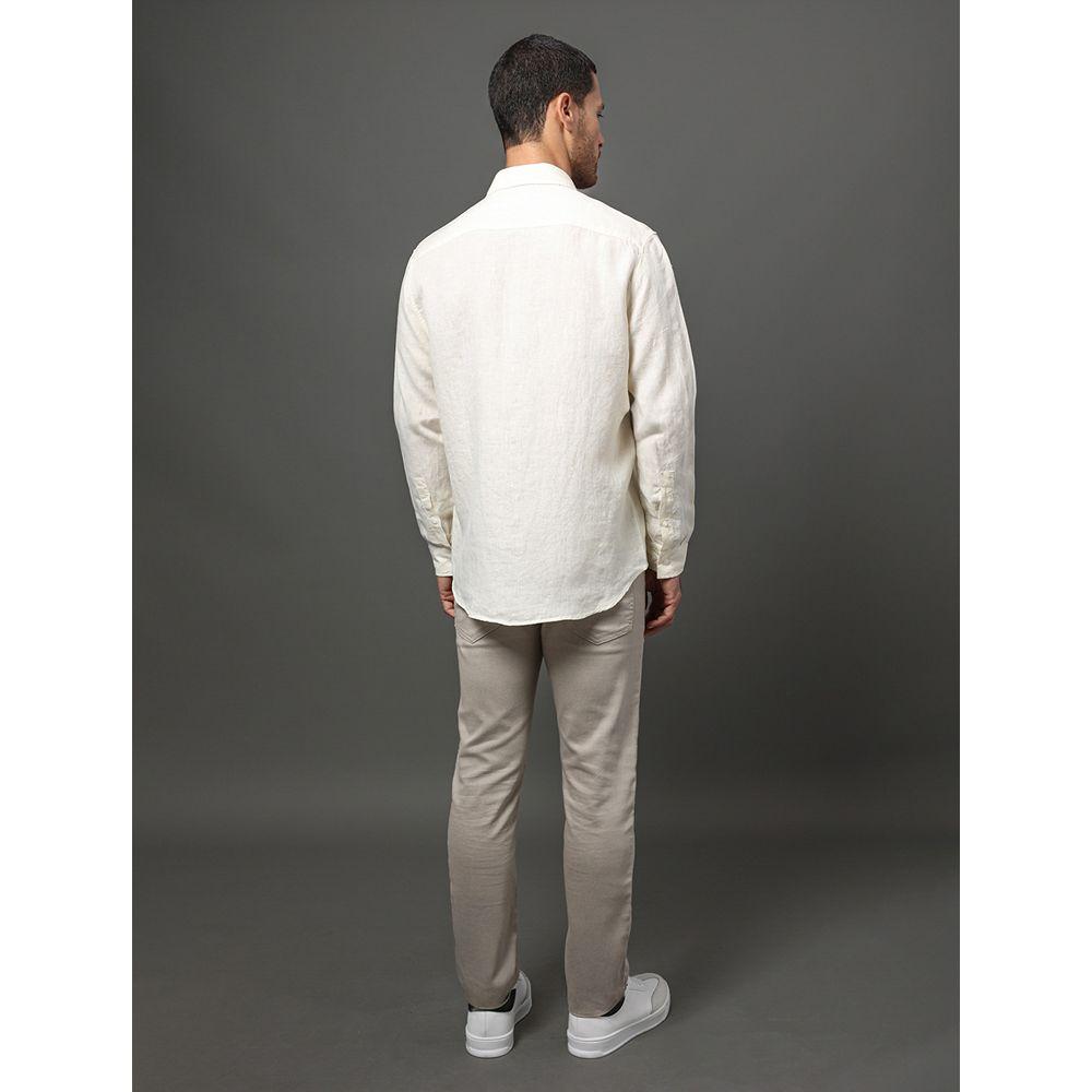 Camisa Masculina Cannes Linen Calvin Klein - Amarelo Manteiga - 2