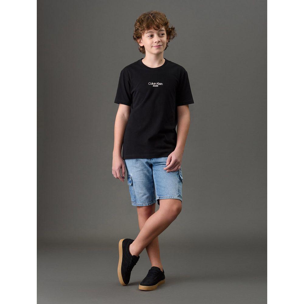 Camiseta Menino Logo Calvin Klein Jeans - Preto - 3