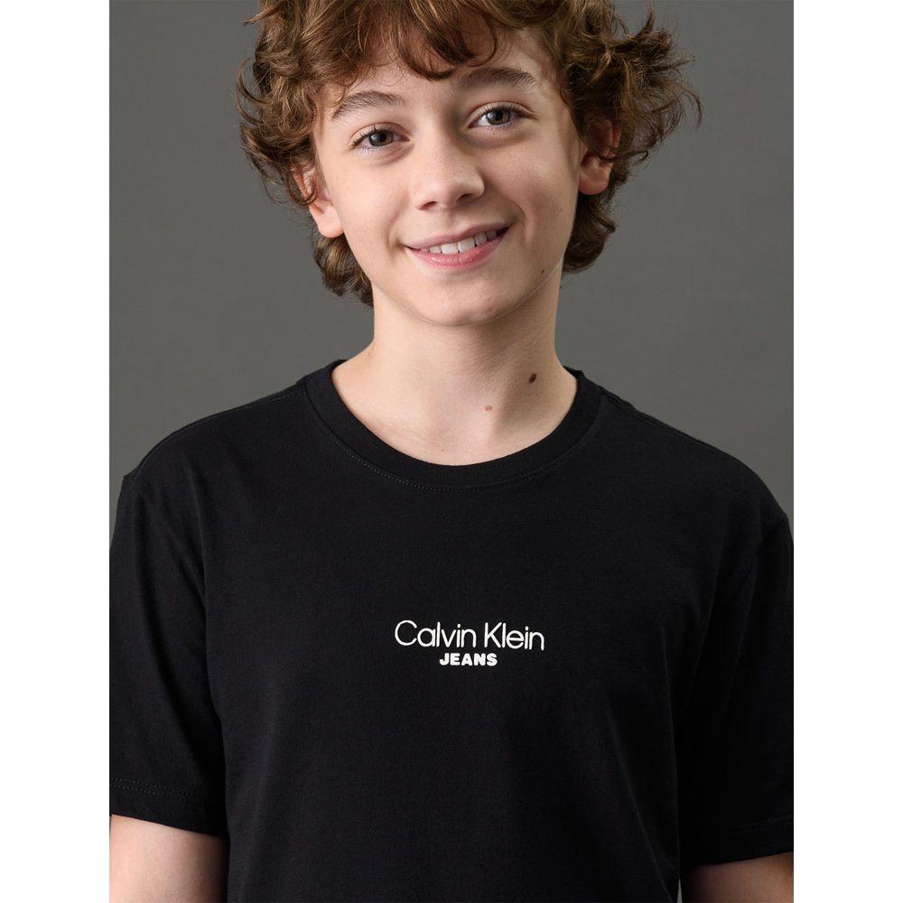 Camiseta Menino Logo Calvin Klein Jeans - Preto - 4