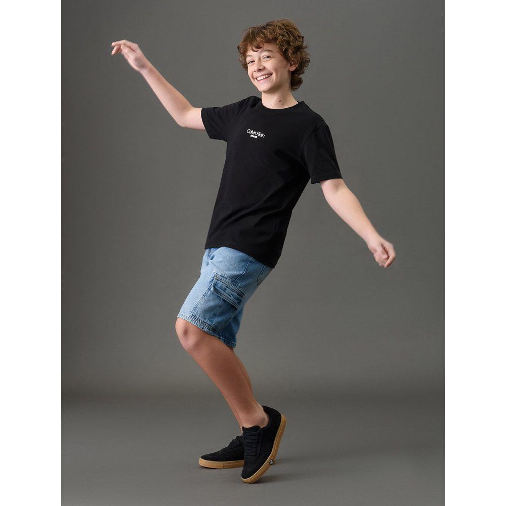 Camiseta Menino Logo Calvin Klein Jeans - Preto - 5
