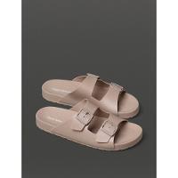 Chinelo Masculino Slide Duas Fivelas Calvin Klein Jeans - Caqui Medio - 2