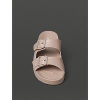 Chinelo Masculino Slide Duas Fivelas Calvin Klein Jeans - Caqui Medio - 4