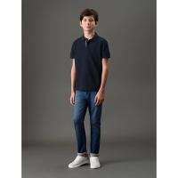 Polo Menino Peitilho Cadarço Calvin Klein Jeans - Marinho - 3