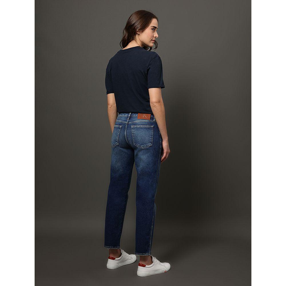 Calça Jeans Feminina Cropped Straight Calvin Klein Jeans - Marinho - 2