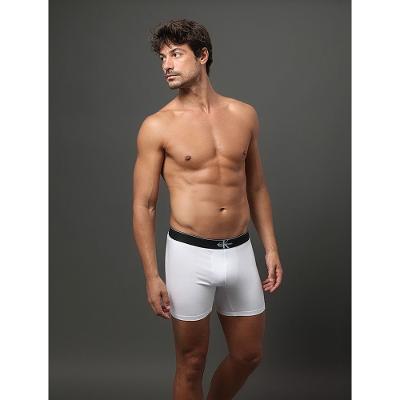 Cueca Boxer Cotton Monogram Calvin Klein Underwear - Branco 2