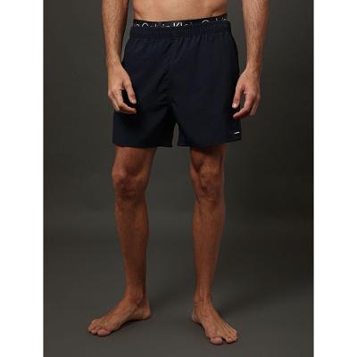 Shorts D'Água Masculino Cós Com Elástico Calvin Klein Swimwear - Marinho