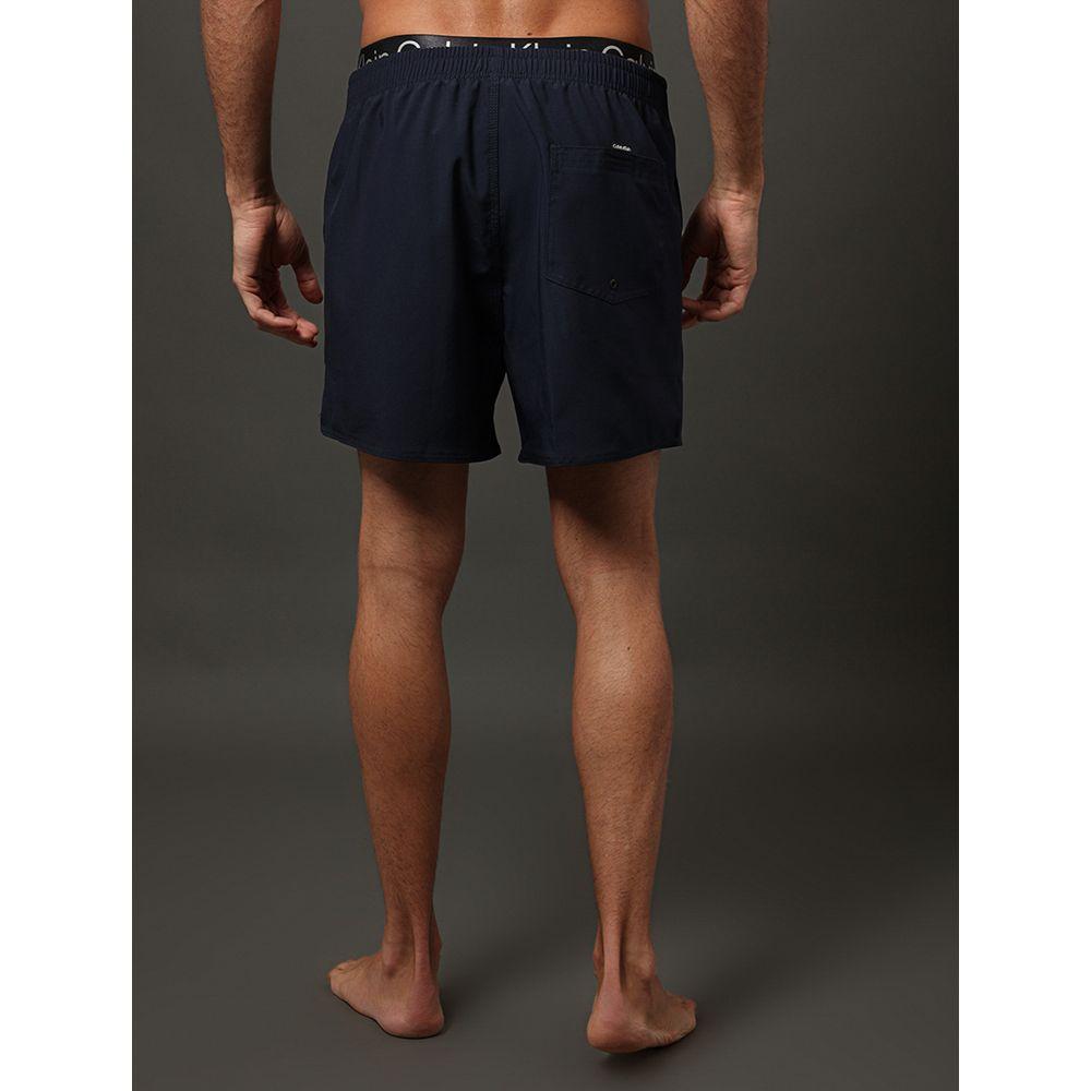 Shorts D'Água Masculino Cós Com Elástico Calvin Klein Swimwear - Marinho - 2