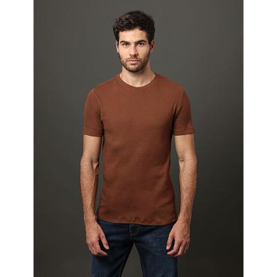 Camiseta Masculina Ribana Logo Monogram Calvin Klein Jeans - Marrom