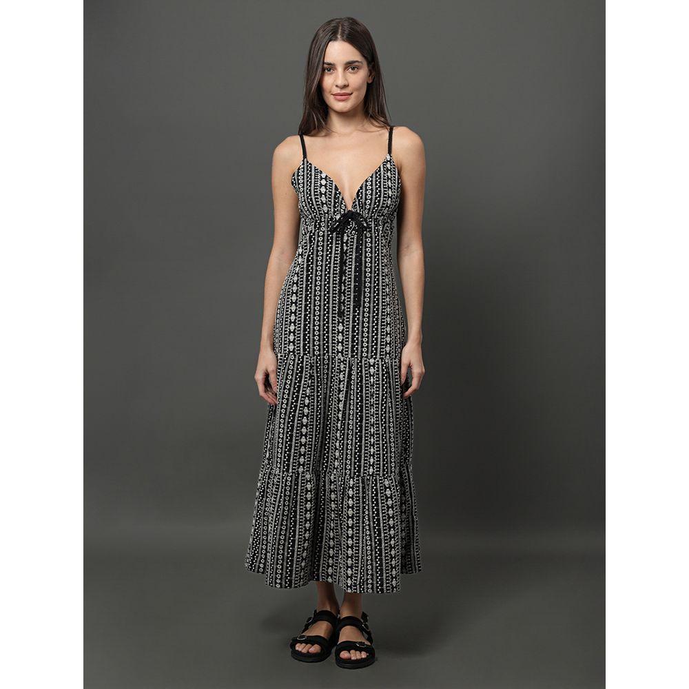 Vestido Feminino Midi de Laise Calvin Klein Jeans - Preto - 3