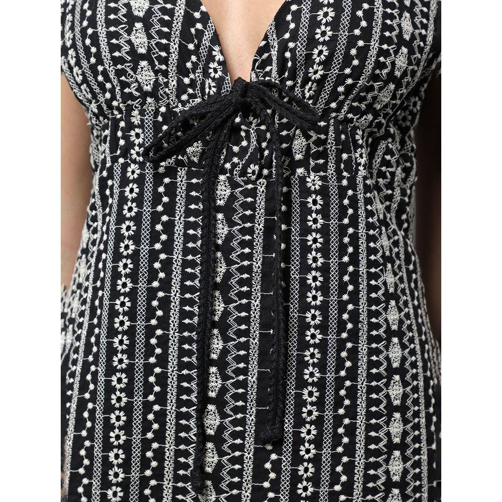 Vestido Feminino Midi de Laise Calvin Klein Jeans - Preto - 4