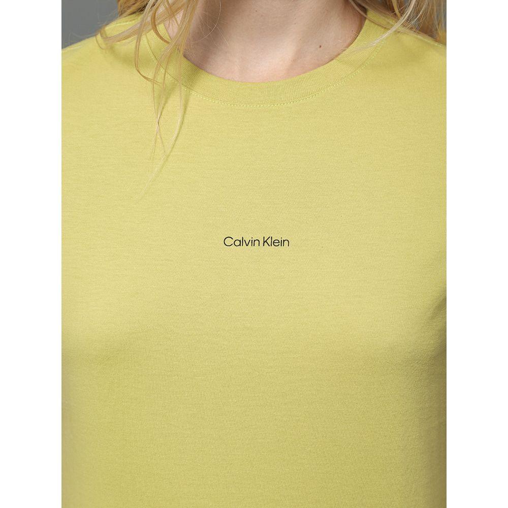 Camiseta Feminina Mini Logo Calvin Klein - Verde Pistache - 4
