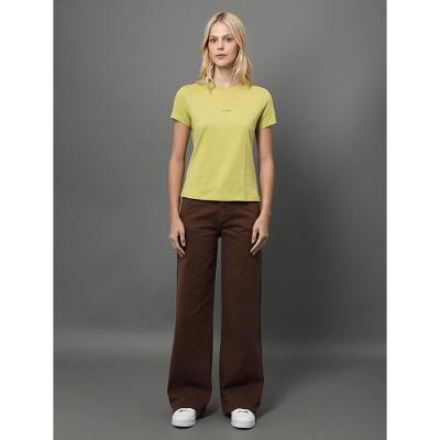 Camiseta Feminina Mini Logo Calvin Klein - Verde Pistache