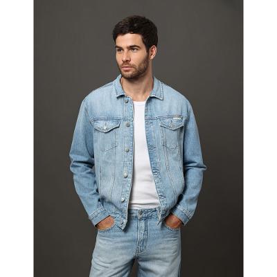 Jaqueta Jeans Masculina Trucker Calvin Klein Jeans - Azul Claro