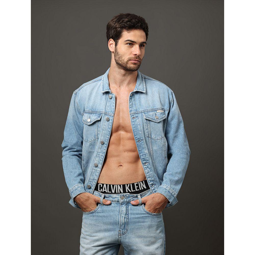 Jaqueta Jeans Masculina Trucker Calvin Klein Jeans - Azul Claro - 5
