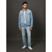 Jaqueta Jeans Masculina Trucker Calvin Klein Jeans - Azul Claro - 3