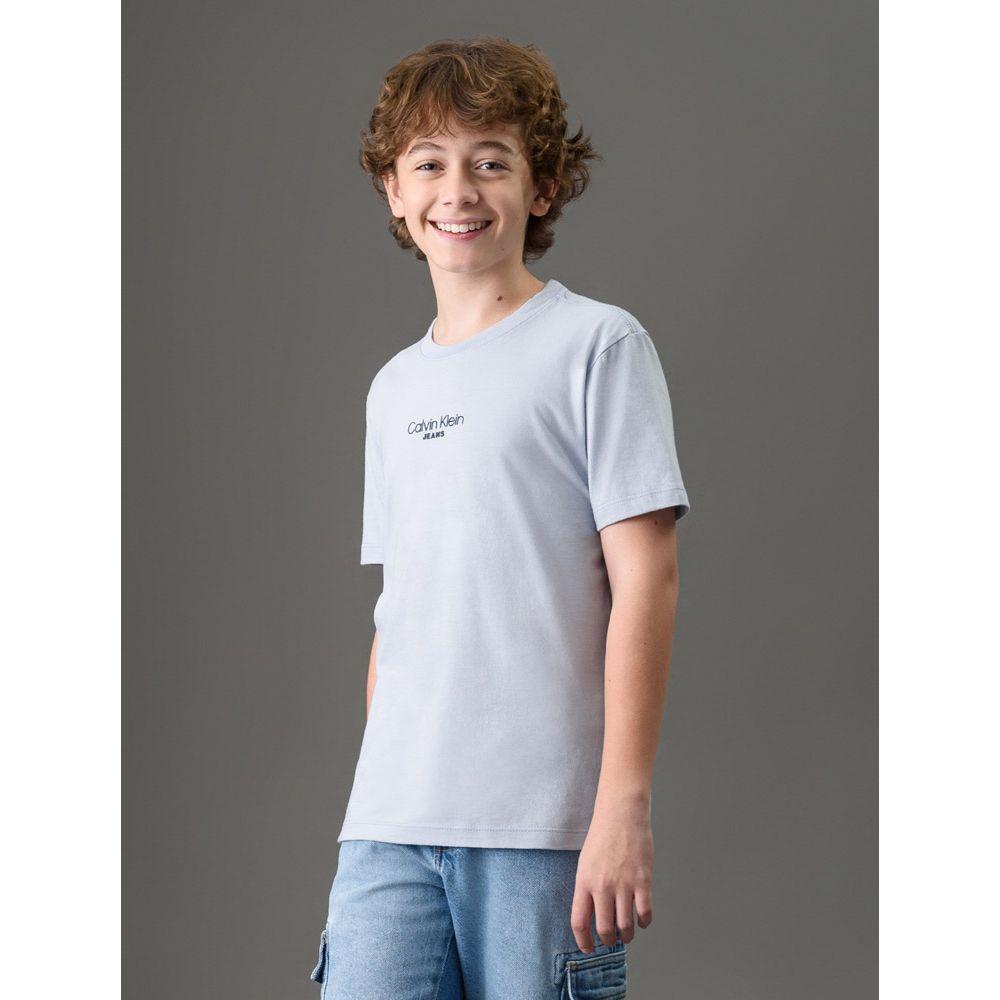 Camiseta Menino Logo Calvin Klein Jeans - Lavanda - 1