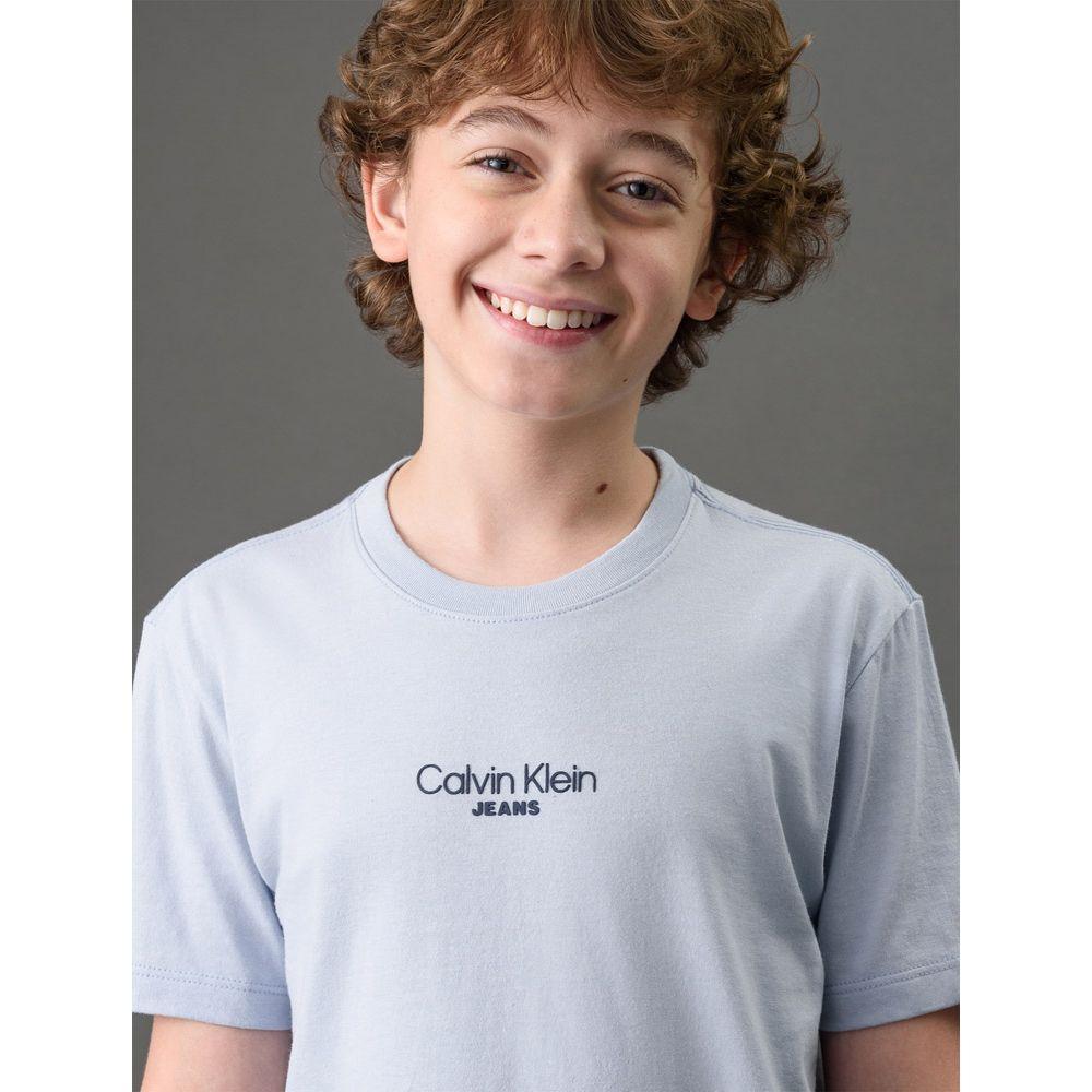 Camiseta Menino Logo Calvin Klein Jeans - Lavanda - 4