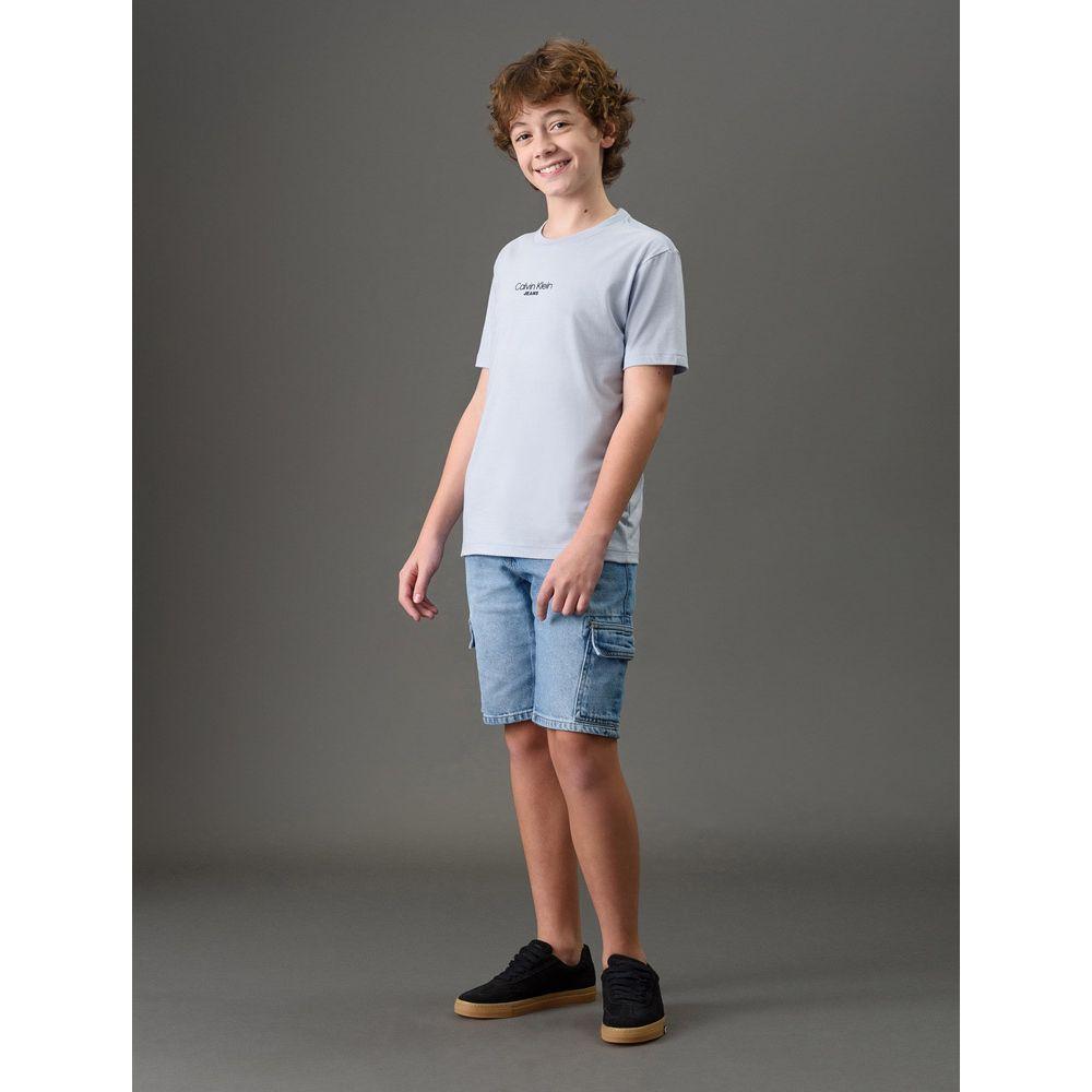 Camiseta Menino Logo Calvin Klein Jeans - Lavanda - 5