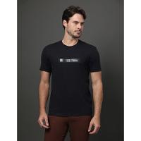 Camiseta Masculina Stripe Logo Gel Calvin Klein - Preto - 1