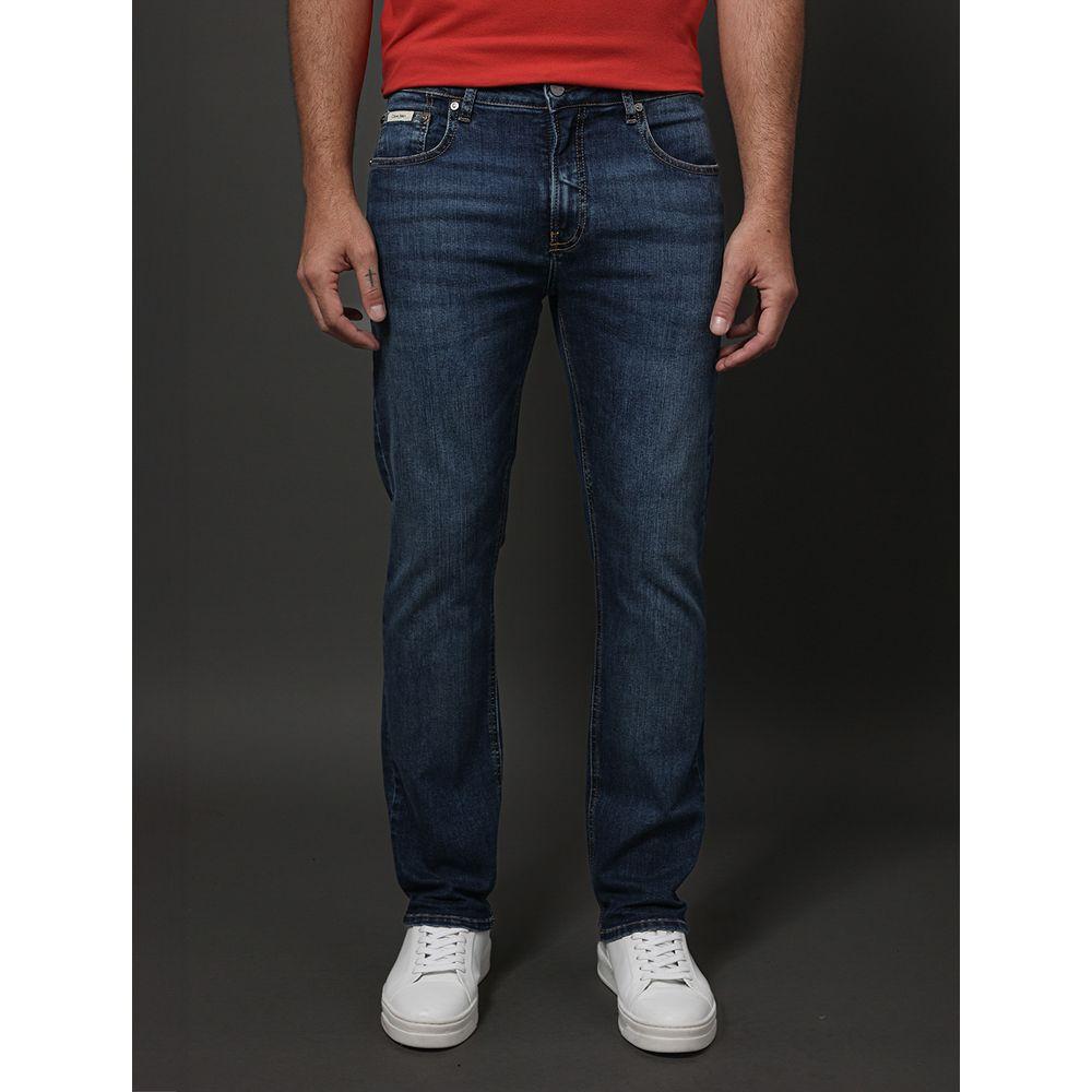 Calça Jeans Masculina Slim 5 Pockets Calvin Klein - Azul Médio - 1