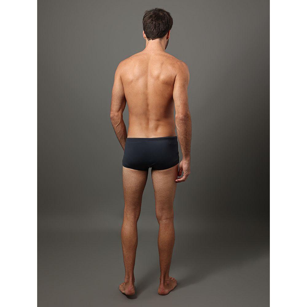 Sunga Trunk Logo Lateral Calvin Klein Swimwear - Chumbo - 2