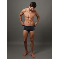 Sunga Trunk Logo Lateral Calvin Klein Swimwear - Chumbo - 1