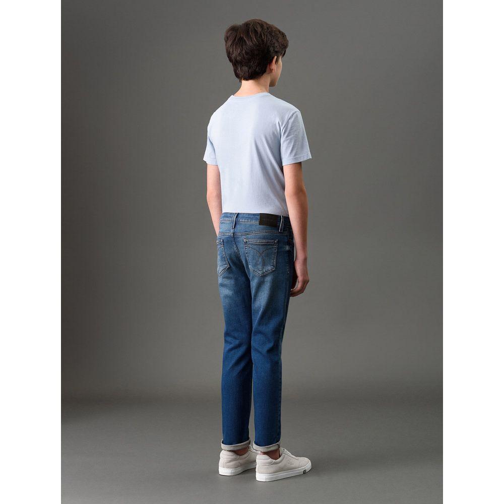 Calça Jeans Menino Skinny Moletom Calvin Klein Jeans - Marinho - 2