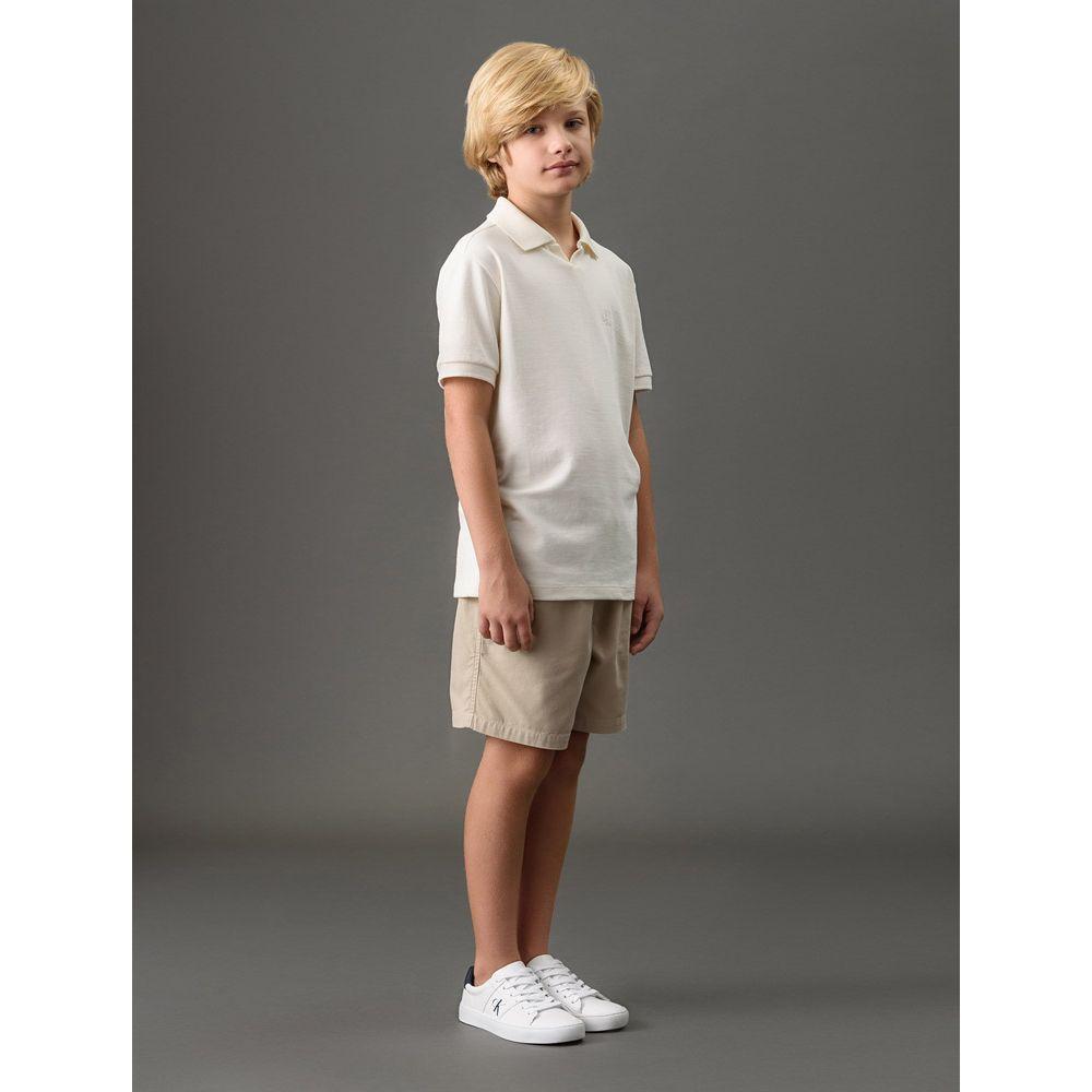 Polo Menino de Malhão Calvin Klein Jeans - Off White - 3