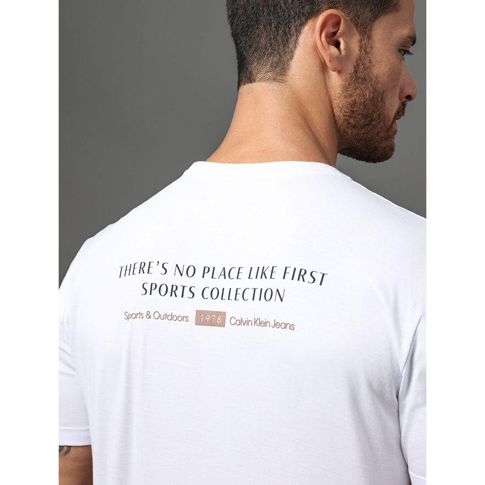 Camiseta Masculina No Place Like 1st Calvin Klein Jeans - Branco - 4