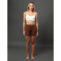 Shorts Feminino Fendas Moletinho Calvin Klein Underwear - Marrom - 5