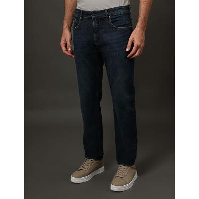 Calça Jeans Masculina Slim Bordado Calvin Klein - Marinho