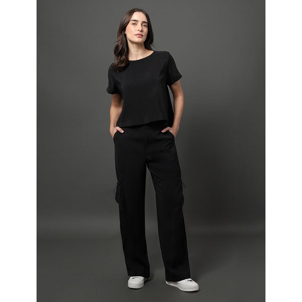 Camisa Feminina Com Degrau Frente e Costas Calvin Klein Jeans - Preto - 3