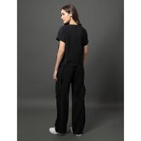 Camisa Feminina Com Degrau Frente e Costas Calvin Klein Jeans - Preto - 2