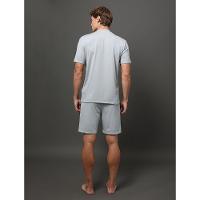 Pijama Masc M/c e Bermuda Pima Cotton - Light Grey - 2