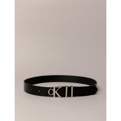 Cinto Calvin Klein Jeans Fivela Ck - Preto