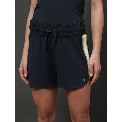 Shorts Feminino Retílinea em Contraste Calvin Klein Jeans - Marinho