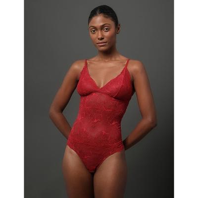 Camisete Feminina Renda Calvin Klein Underwear - Vermelho