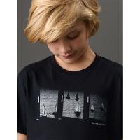 Camiseta Menina Veleiros Calvin Klein Jeans - Preto
