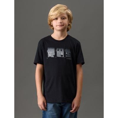 Camiseta Menina Veleiros Calvin Klein Jeans - Preto