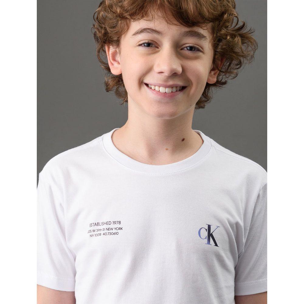 Camiseta Menino Est. 1978 Calvin Klein Jeans - Branco - 4
