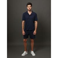 Camisa Masculina Soft Gola Cubana Calvin Klein Jeans - Marinho - 3