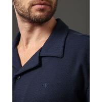 Camisa Masculina Soft Gola Cubana Calvin Klein Jeans - Marinho